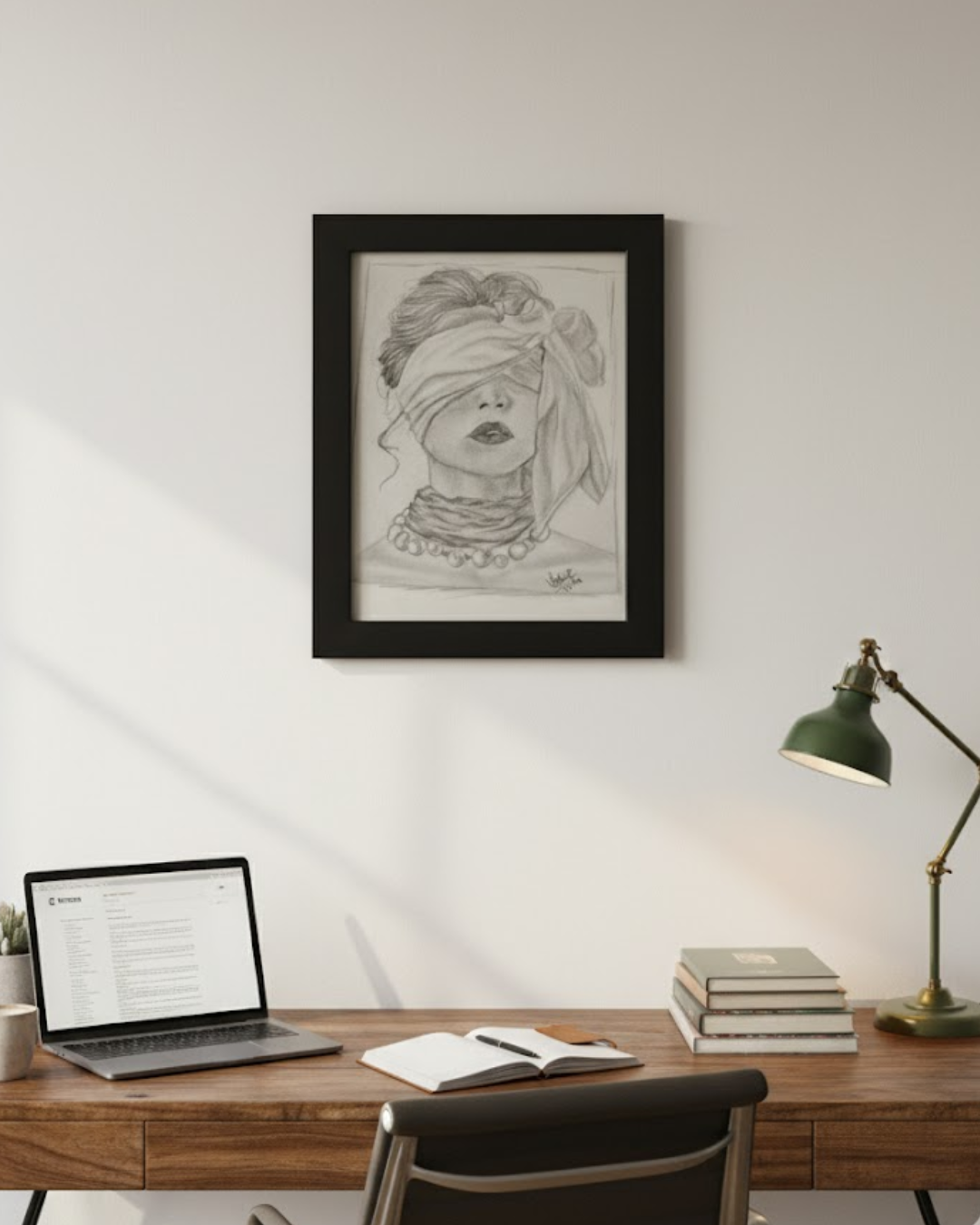 Blind Beauty- Women Realistic Portrait