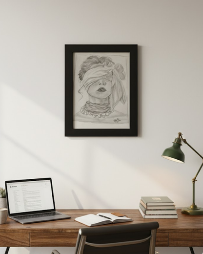 Blind Beauty- Women Realistic Portrait