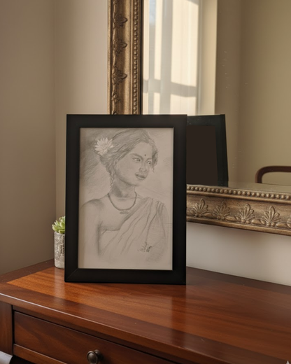 Timeless Beauty- Pencil Portrait