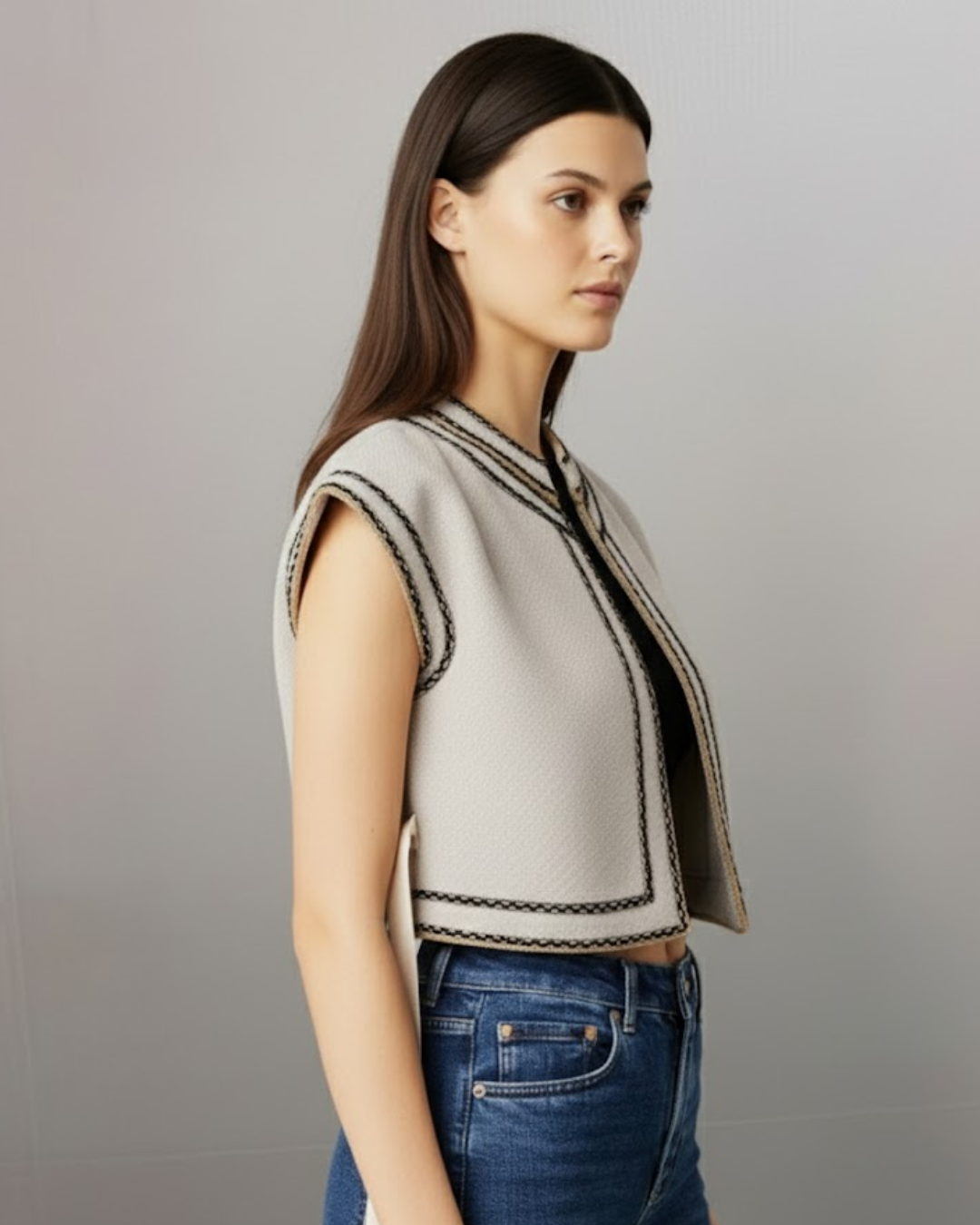 Sleeveless Bolero Jacket