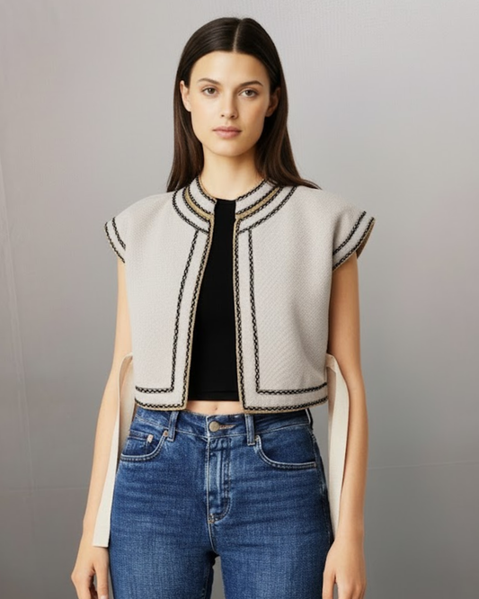 Sleeveless Bolero Jacket