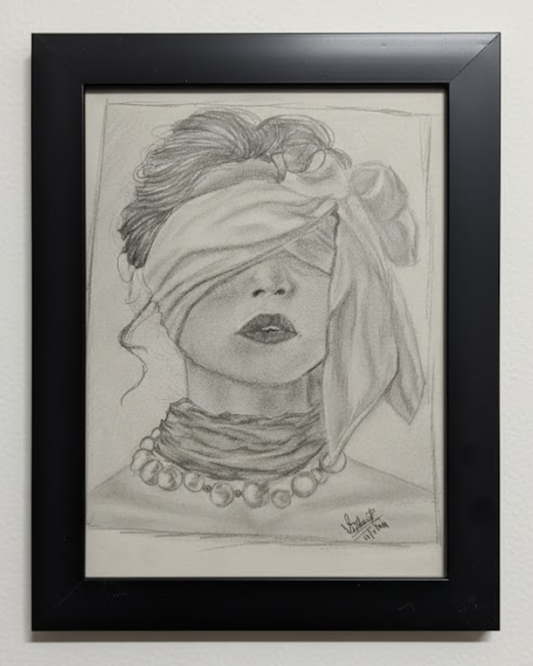 Blind Beauty- Women Realistic Portrait